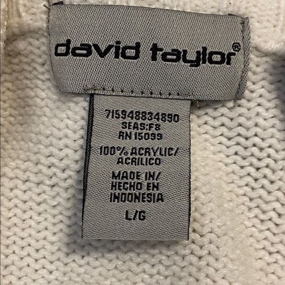 David Taylor Fair Isle zip-up cardigan sweater Brown/Beige pockets Grandpacore L - Picture 7 of 11